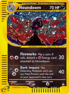 Houndoom card from Aquapolis