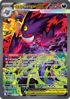 Mega Gengar ex card from Ascended Heroes