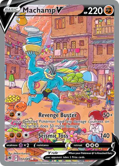 Machamp V card from Astral Radiance