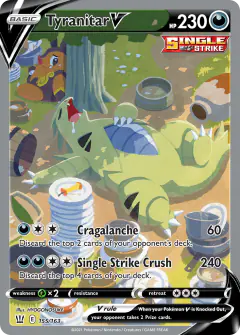 Tyranitar V card from Battle Styles