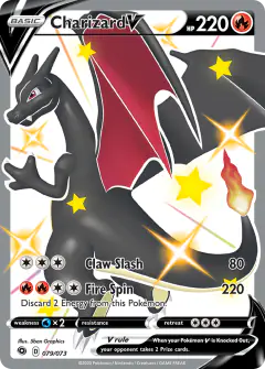 Charizard V card from Champion's Path
