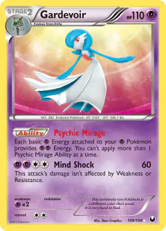 Gardevoir card from Dark Explorers