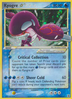 Kyogre ★ card from Delta Species