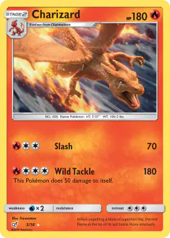 Charizard card from Detective Pikachu