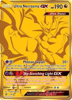 Ultra Necrozma-GX card from Dragon Majesty