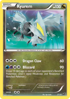 Kyurem card from Dragon Vault