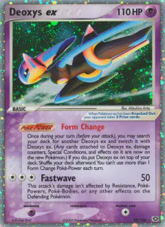 Deoxys ex card from Emerald
