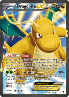 Dragonite-EX card from Furious Fists