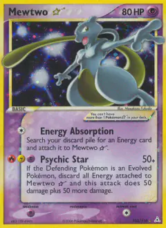 Mewtwo ★ card from Holon Phantoms