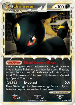 Umbreon card from HS—Undaunted