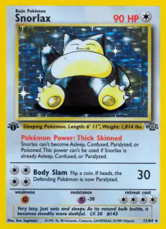 Snorlax card from Jungle