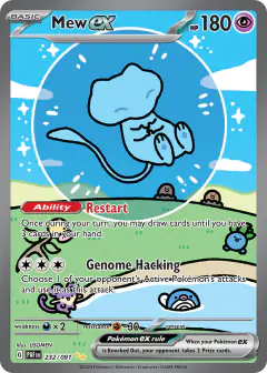 Mew ex card from Paldean Fates