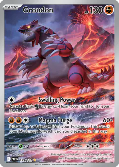 Groudon card from Paradox Rift