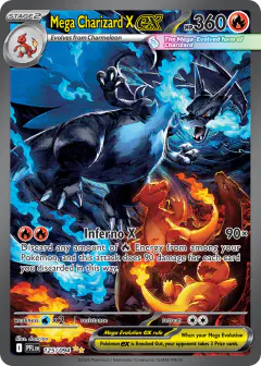 Mega Charizard X ex card from Phantasmal Flames