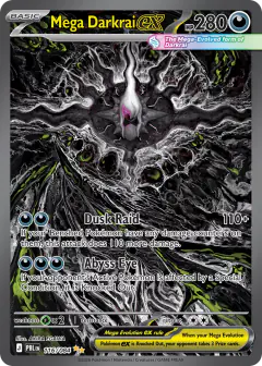 Mega Darkrai ex card from Pitch Black