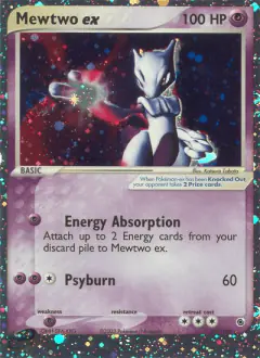 Mewtwo ex card from Ruby & Sapphire