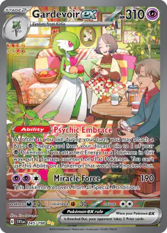 Gardevoir ex card from Scarlet & Violet Base