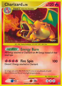 Charizard card from Stormfront