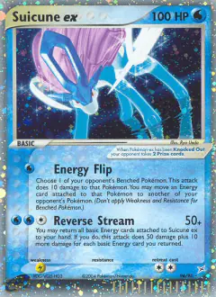Suicune ex card from Team Magma vs Team Aqua