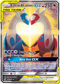 Latias & Latios-GX card from Team Up
