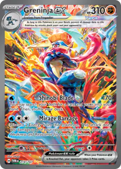 Greninja ex card from Twilight Masquerade