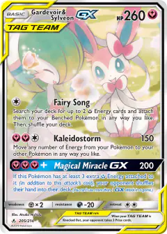 Gardevoir & Sylveon-GX card from Unbroken Bonds