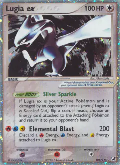 Lugia ex card from Unseen Forces