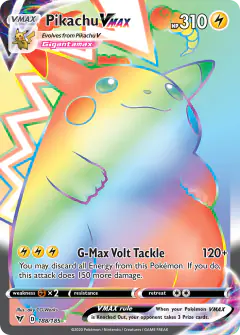 Pikachu VMAX card from Vivid Voltage